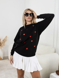 Лонгслив с сердечками