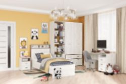 Шкаф 5-ств с 2 ящиками, МС "Анита"