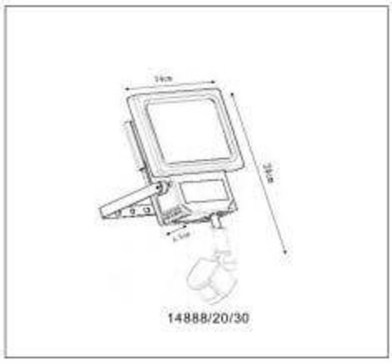 Прожектор светодиодный Lucide Led Projectors-IR 20W 4000K 14890/20/30