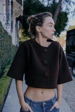 Короткий вязаный кардиган - ZARA