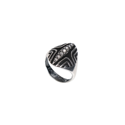 "Эрдига" кольцо в серебряном покрытии из коллекции "Jetta" от Jenavi