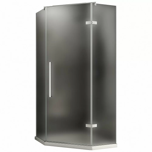 Душевой уголок ABBER Ewiges Wasser AG05100M 100x100 стекло матовое/профиль, левосторонний
