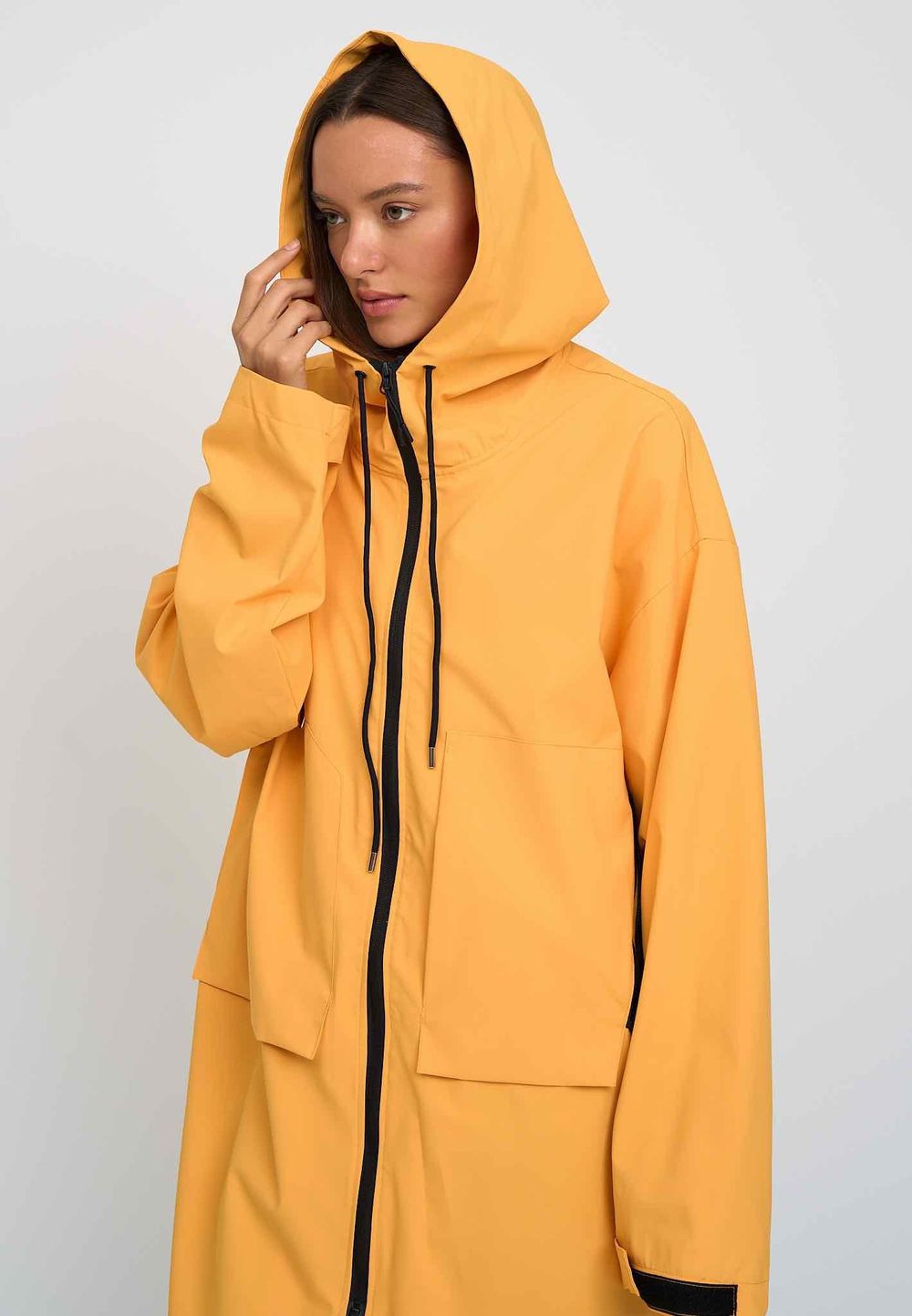 Плащ Kefirmaykifer Оверсайз желтый