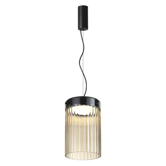 5047/15L L-VISION ODL24 000 черный/светл.янтарный/металл/стекло Подвес LED 15W 4000К 1676Лм PILLARI