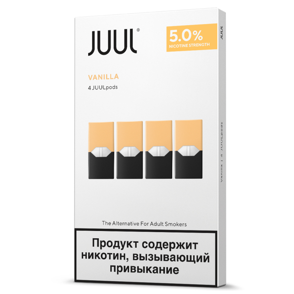 Купить Картридж Juul Labs x4 JUUL 59 мг, 0,7 мл - Vanilla