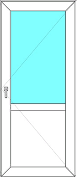 Дверь пластиковая ПВХ 850*2000 правая