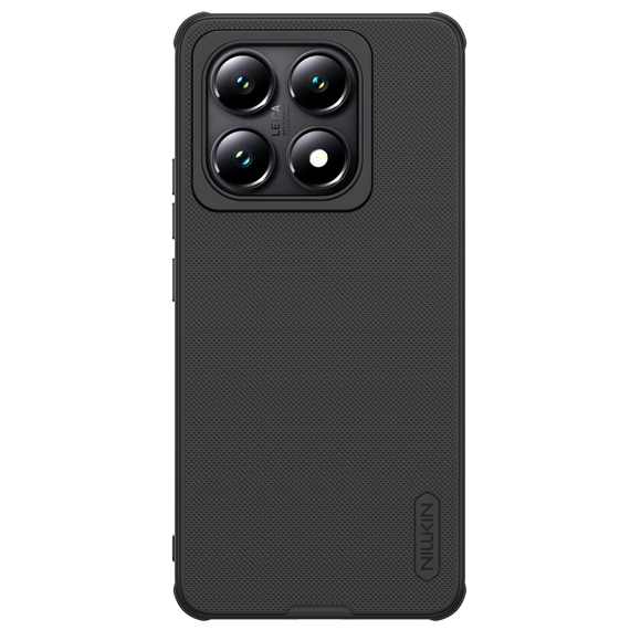 Усиленный чехол черного цвета от Nillkin для Xiaomi 14T Pro, серия Super Frosted Shield Pro