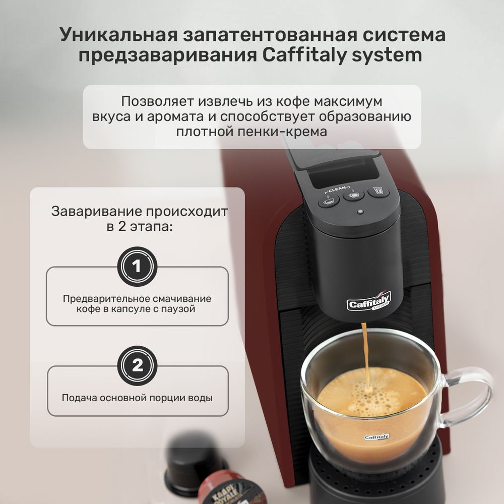 Кофемашина капсульная Caffitaly System S36 Volta Red (красная)