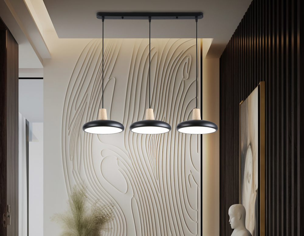 FL4841/3 BK/WD черный/дерево 72W 3000-6000K 550*200*800 (без ПДУ)