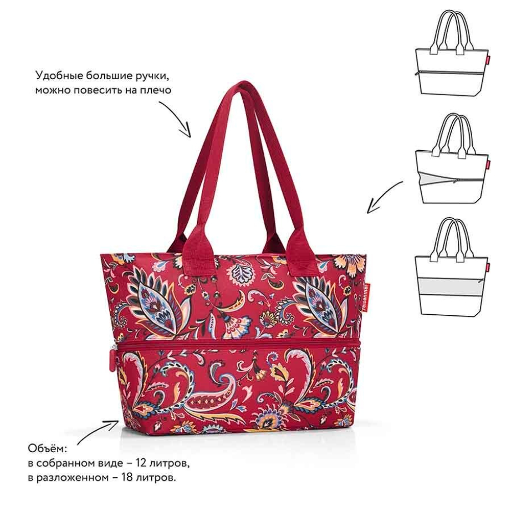 Сумка shopper e1 paisley ruby