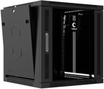 Шкаф настенный 19", 12U Cabeus SH-05F-12U60/35-R-BK