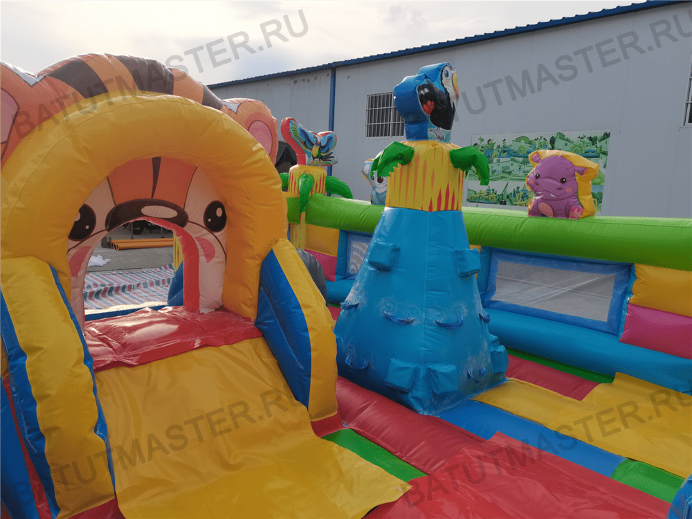 Коммерческий батут "Звериная команда", 10*5*5,5 м