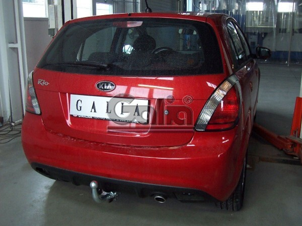 Фаркоп оцинкованный Galia K033A для Kia Rio II хетчбек 5 дверей 2005-2011(паспорт и сертификат в комплекте)(без электрики)