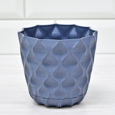 Горшок цветочный Wave 0,65л d115мм, вулканический серый