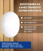 Светильник LED ДБП 15Вт 4000К 1200Лм IP65 круг Feron 41756