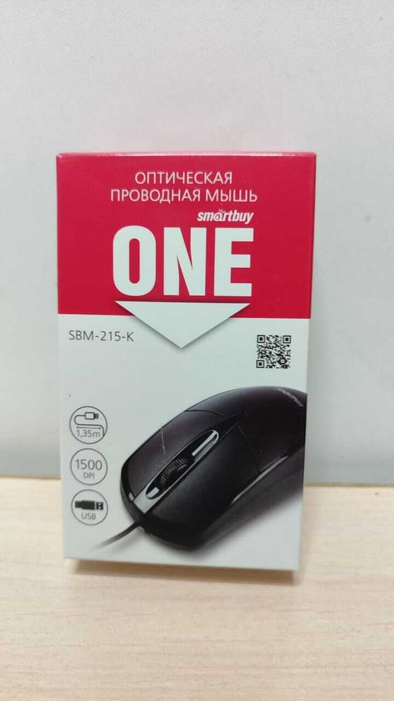 Мышка проводная SmartBuy ONE 215-K black