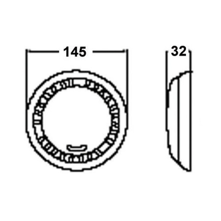 Светильник интерьерный накладной диаметр 145 мм