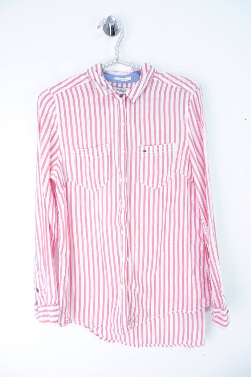 Рубашка Tommy Hilfiger модная, маркировка XS, визуально 42 размер