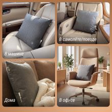 Массажная подушка UNIX Уют / Cozy Grey