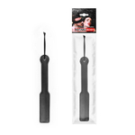 Черная гладкая шлепалка NOTABU с широкой ручкой - 32 см. (Цвет: черный)