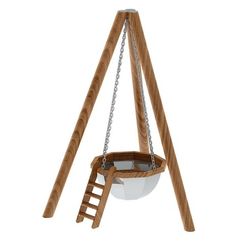 Банный чан на бревнах для 6-8 человек AISI 430 2мм+ Печь с водяной рубашкой