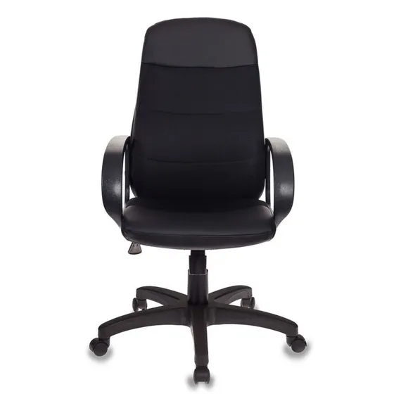 Кресло руководителя  Бюрократ, черный,  экокожа/сетка, CH-808AXSN/LBL+TW-11