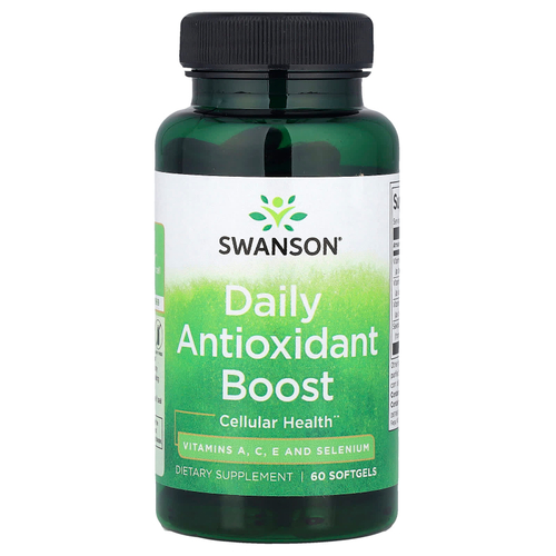 Swanson Vitamins, Ежедневное усиление антиоксидантов, 60 мягких таблеток