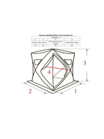 Палатка для зимней рыбалки HIGASHI Winter Camo Comfort Pro