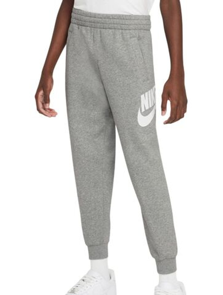Детские теннисные брюки Nike Kids Club Fleece Jogger - dark grey heather/base grey/white