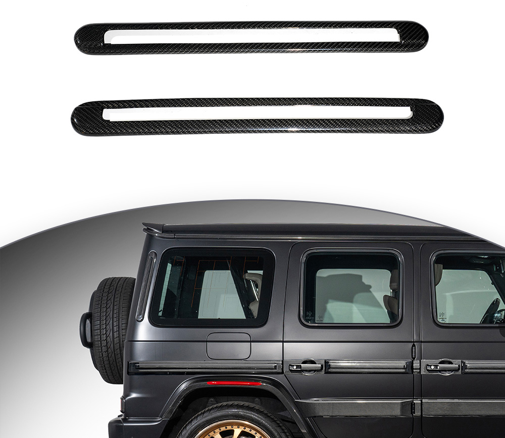 Карбоновые накладки на D pillar для Mercedes Benz G class W465 G63 G500 G550 2025+ Гелик Гелентваген