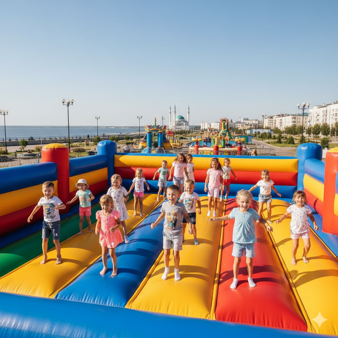 Батут купить в Волжском (Татарстан) недорого от производителя БатутМастер