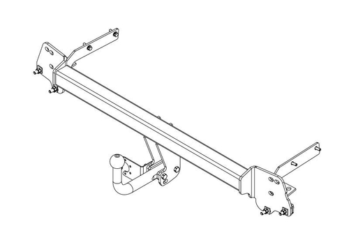 Фаркоп AvtoS для TOYOTA CAMRY (2006-2018) с универсальной электрикой Smart(блок) и сертификатом в комплекте, арт.(TY 17+smart)