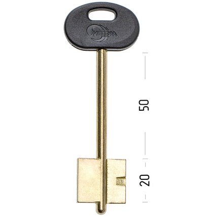 Сувальдный ключ 13958 MET9DP (желтый)