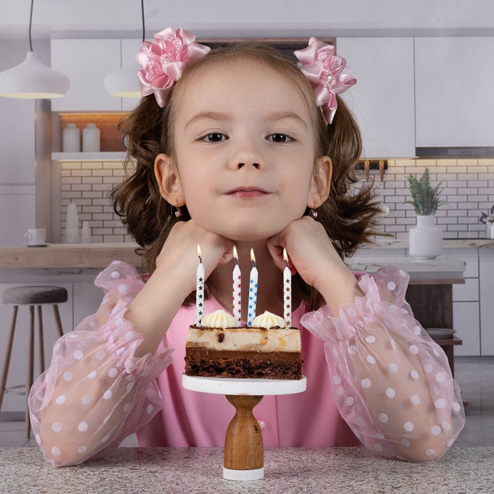 Свечи для торта Звезды, 24 шт