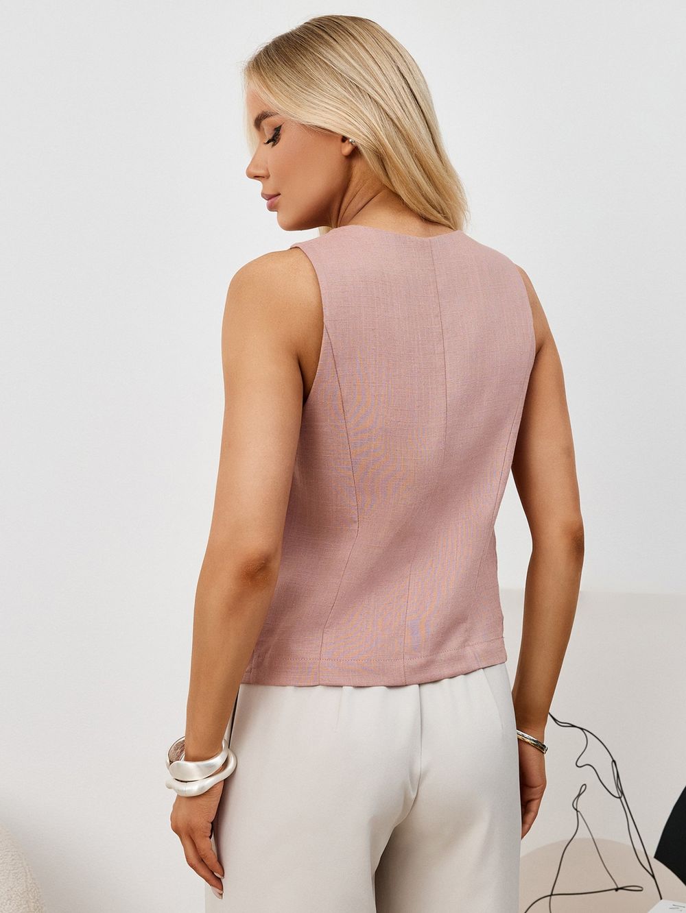 Жилет Аманти-1 Виотекс ПУДРОВЫЙ