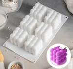 Форма для муссовых десертов  «Вишня мини», 29,7х17,5х5,7 см, 6 ячеек, 6,2х6,2 см