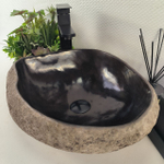 Раковина из речного камня RS-64993 45*36*15 0861
