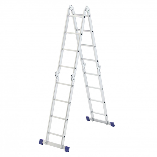 Лестница шарнирная алюминиевая, 4 х 4 ступени, Сибртех