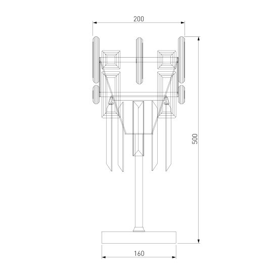 01108/1 / настольный светильник / Strotskis