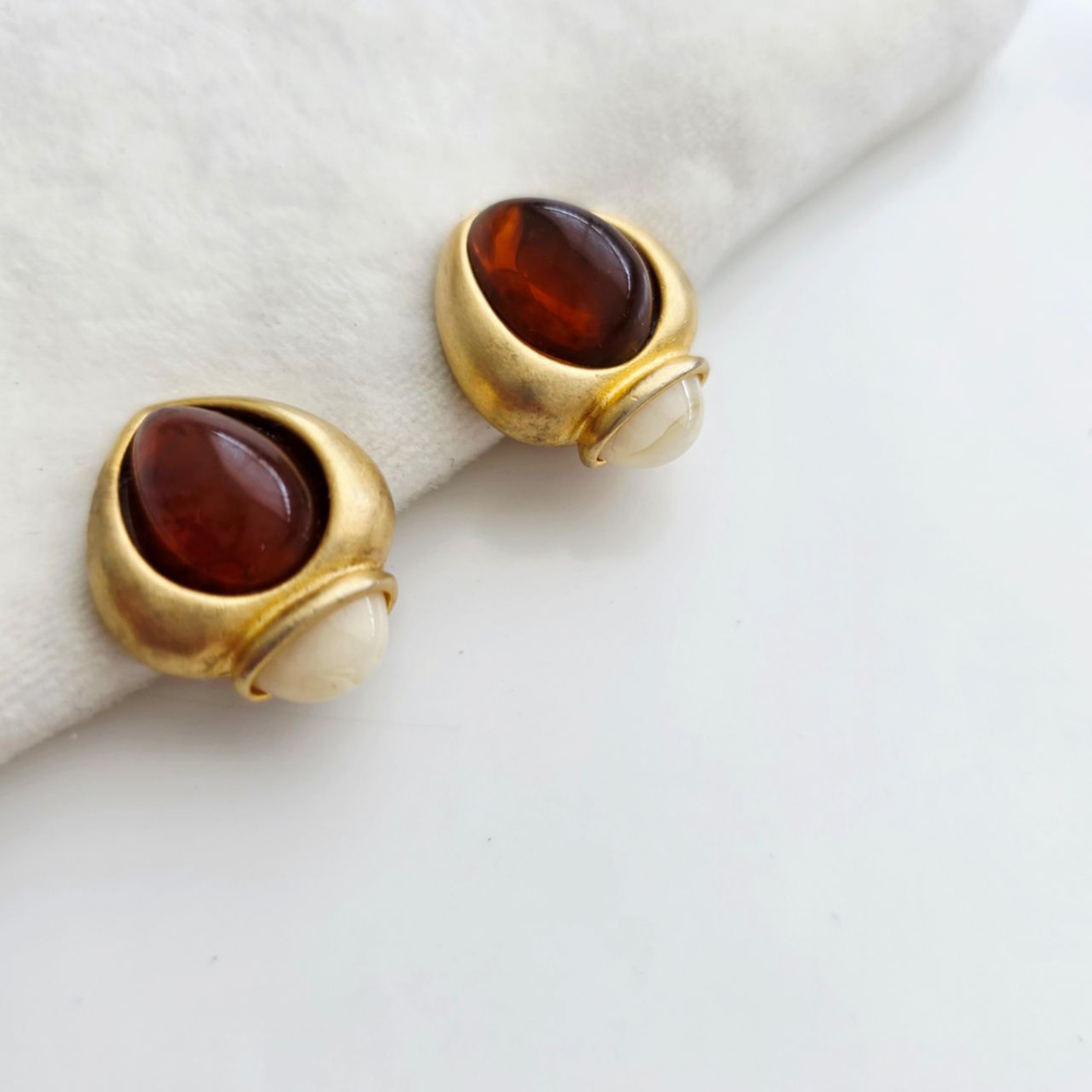 Клипсы Givenchy с камнями