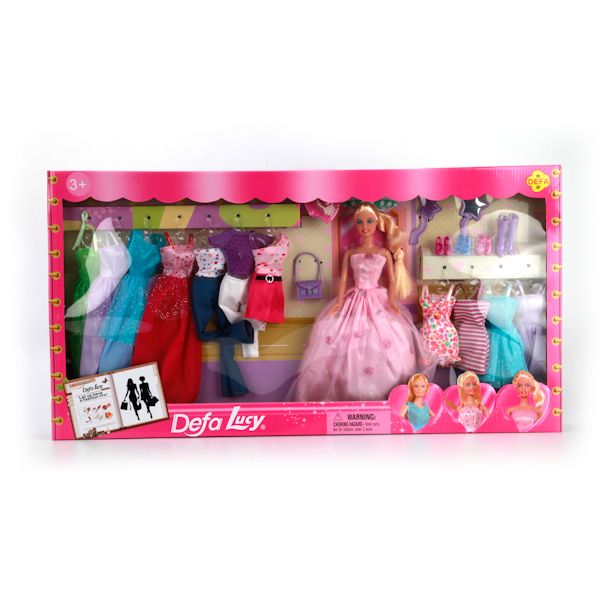 Кукла с набором одежды и аксесс. цвет   в