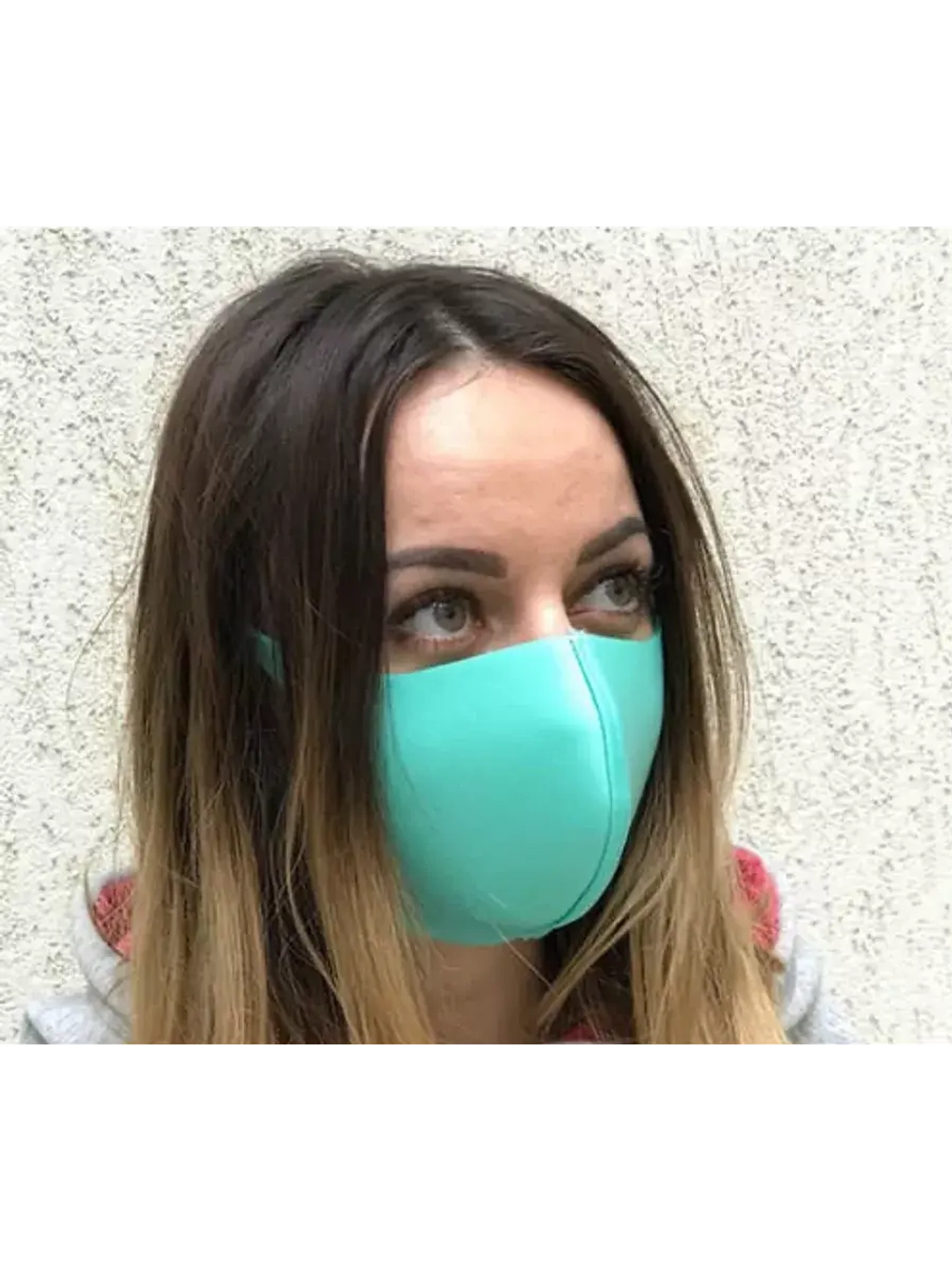 Маска многоразовая,неопрен,светло-салатовая