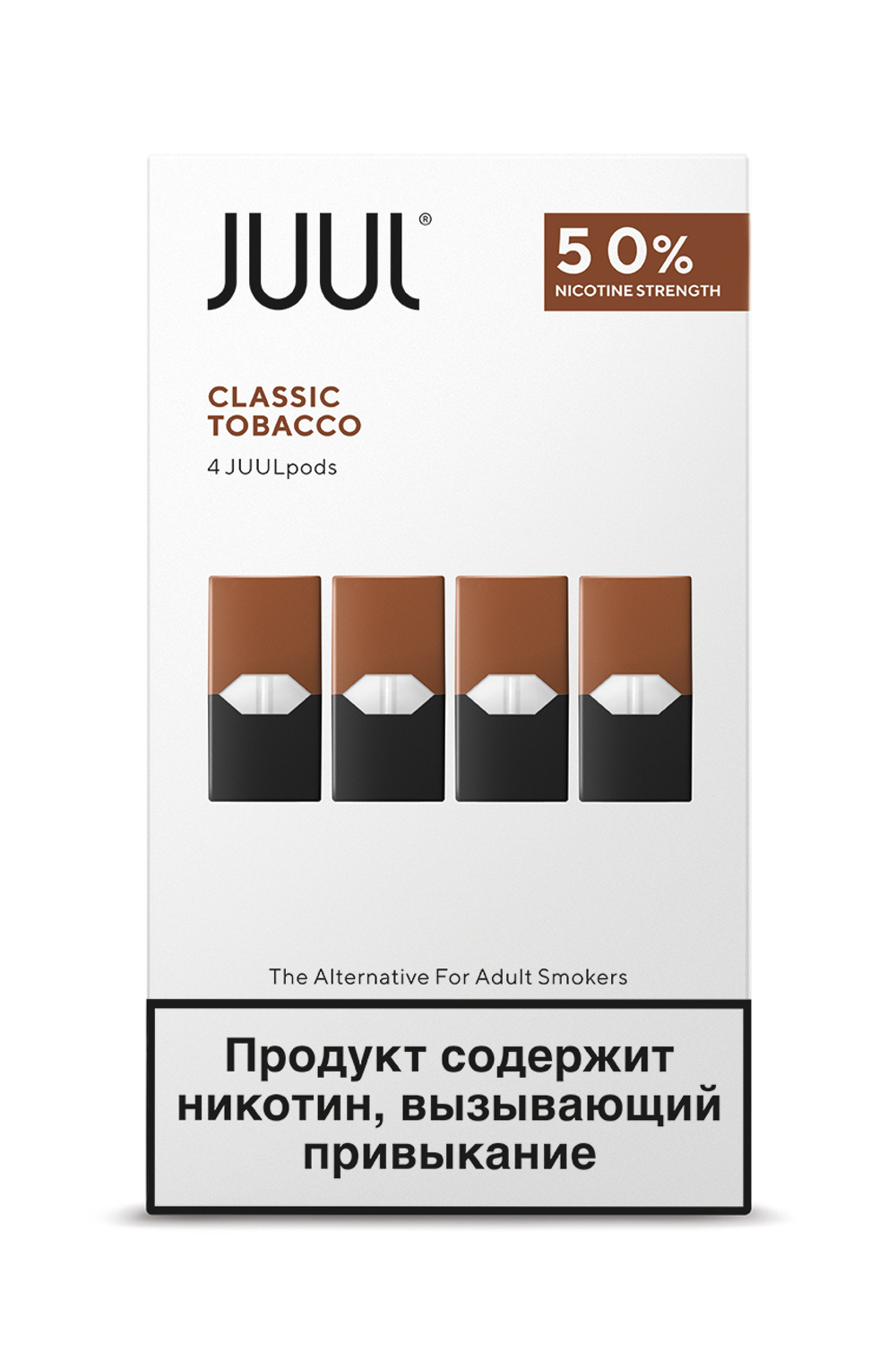 JUUL Табак 5% 4 шт.