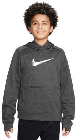 Детская теннисная толстовка Nike Multi+ Therma-FIT Pullover Hoodie - Black