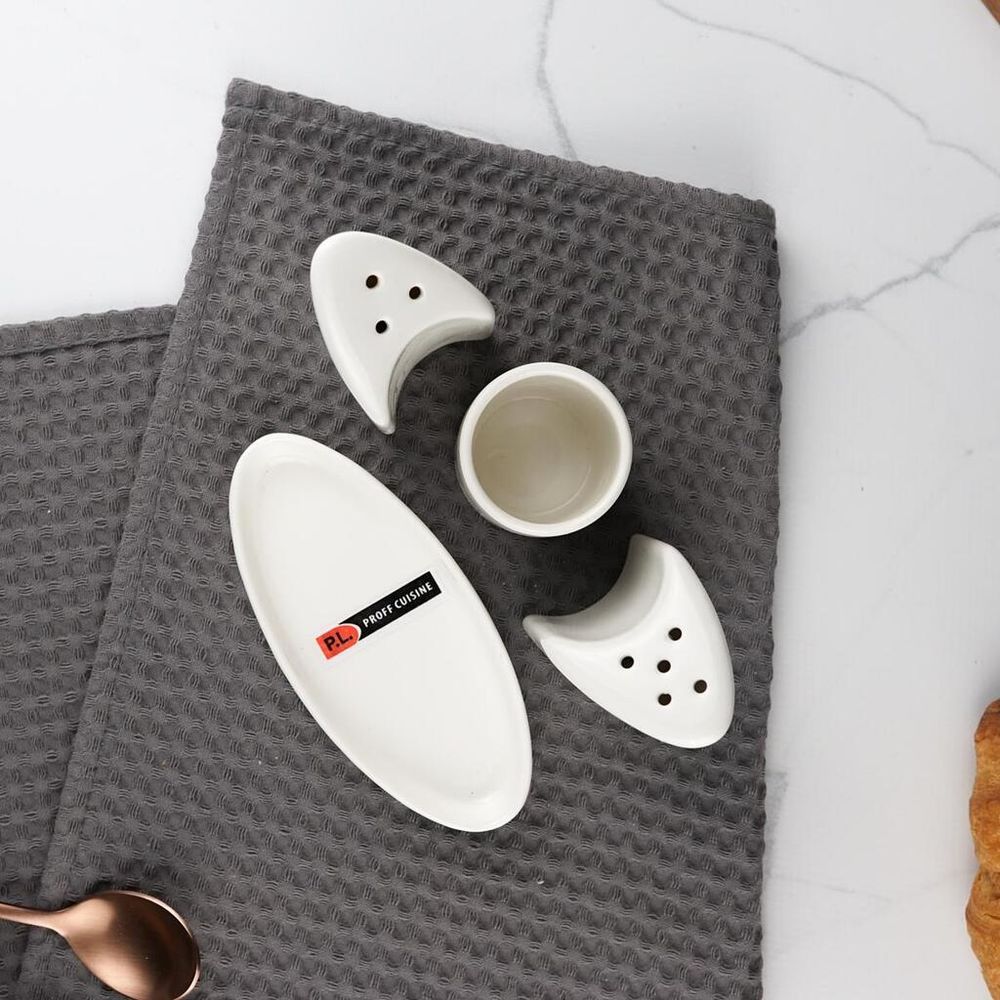 Набор для специй 4 предмета 12,5*6,7 см h9 см белый фарфор P.L. Proff Cuisine [1]