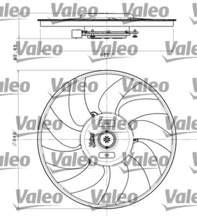 VALEO - 696349-VAL - Fan, engine cooling