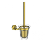 Туалетный ершик в комплекте WONZON & WOGHAND SIMPLE, Брашированное золото (WW-6529-BG)