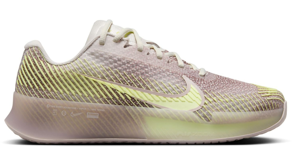 Женские Кроссовки теннисные Nike Air Zoom Vapor 11 Premium - phantom/barely volt/platinum violet