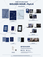 Альбом ATEEZ - GOLDEN HOUR : PART.4 13th Mini Album POCAALBUM 3 Version SET