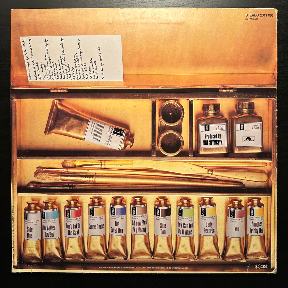 The Who ‎– Face Dances (Германия 1981г.)